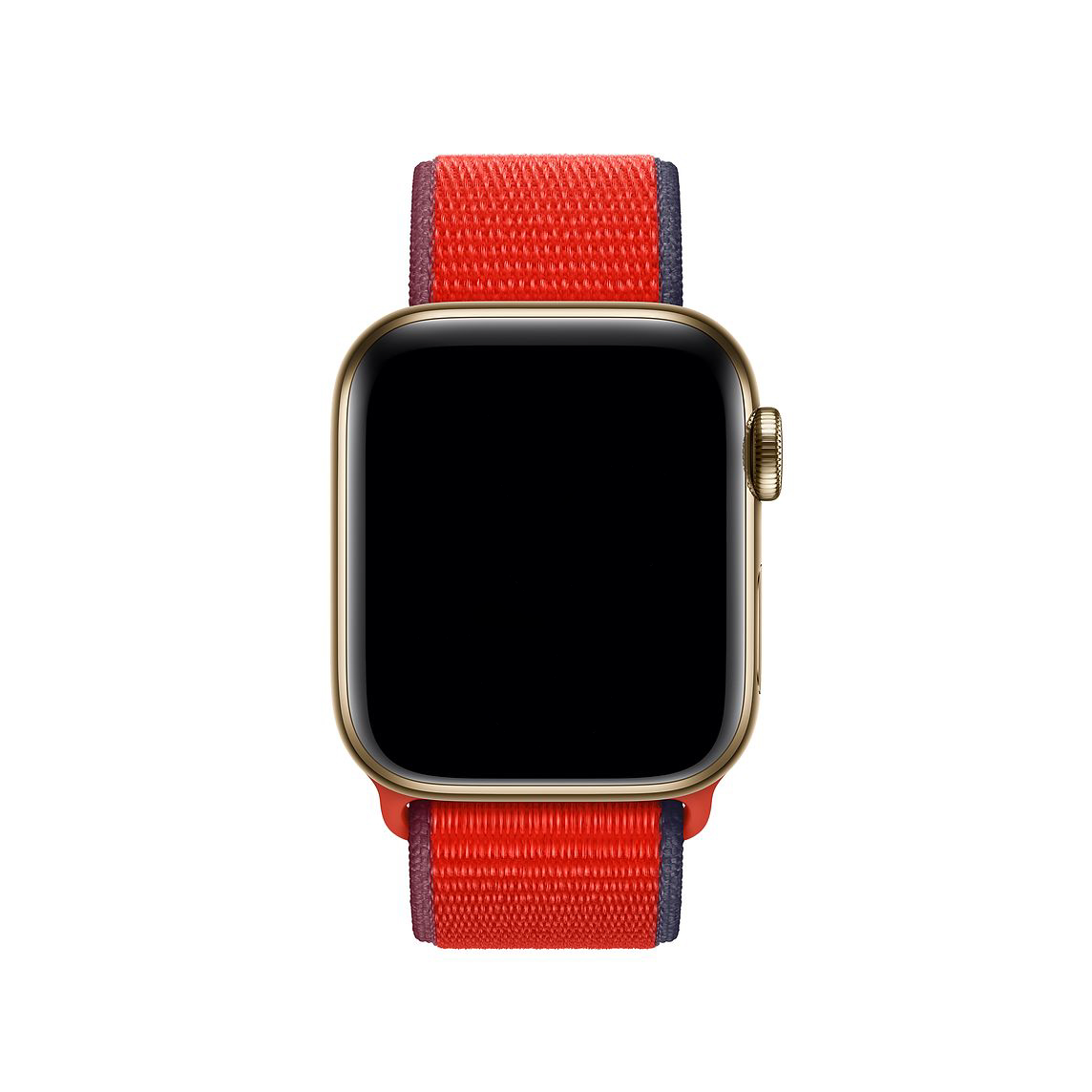 Apple Watch nylon geweven sport band  - driekleur rood