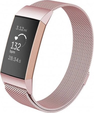 Fitbit Charge 3 & 4 milanese band - roze