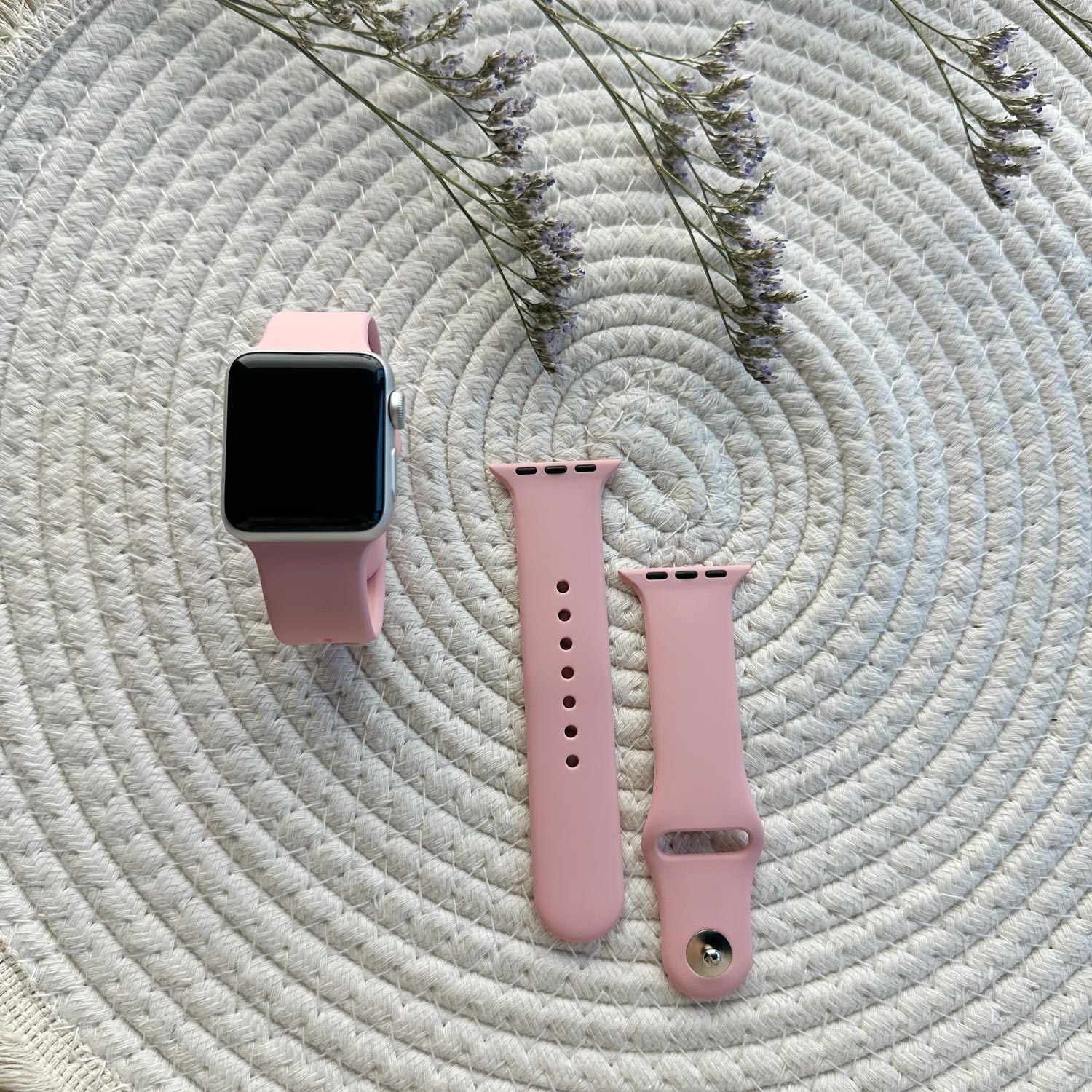 Apple watch sport band - roze - 7434008449470 - 123watches - Koop er 2, 1 voor jou en 1 voor jouw sportmaatje