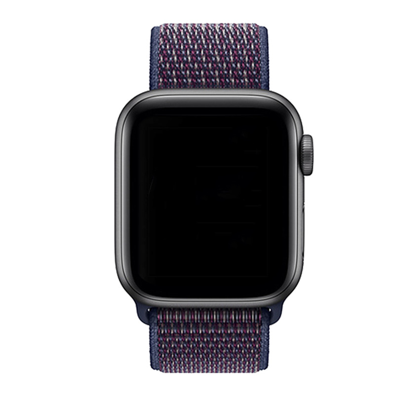 Apple Watch nylon geweven sport band  - indigo