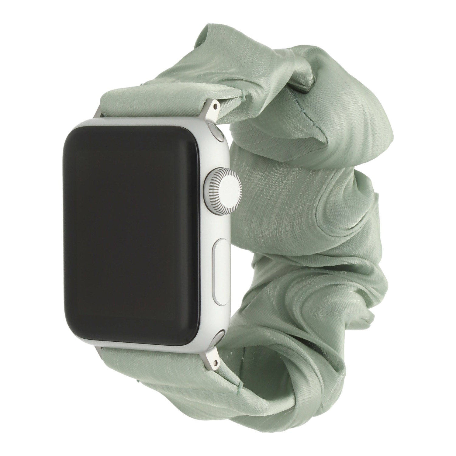 Apple Watch nylon Scrunchie band - lichtgroen - 7440850318321 - 123watches