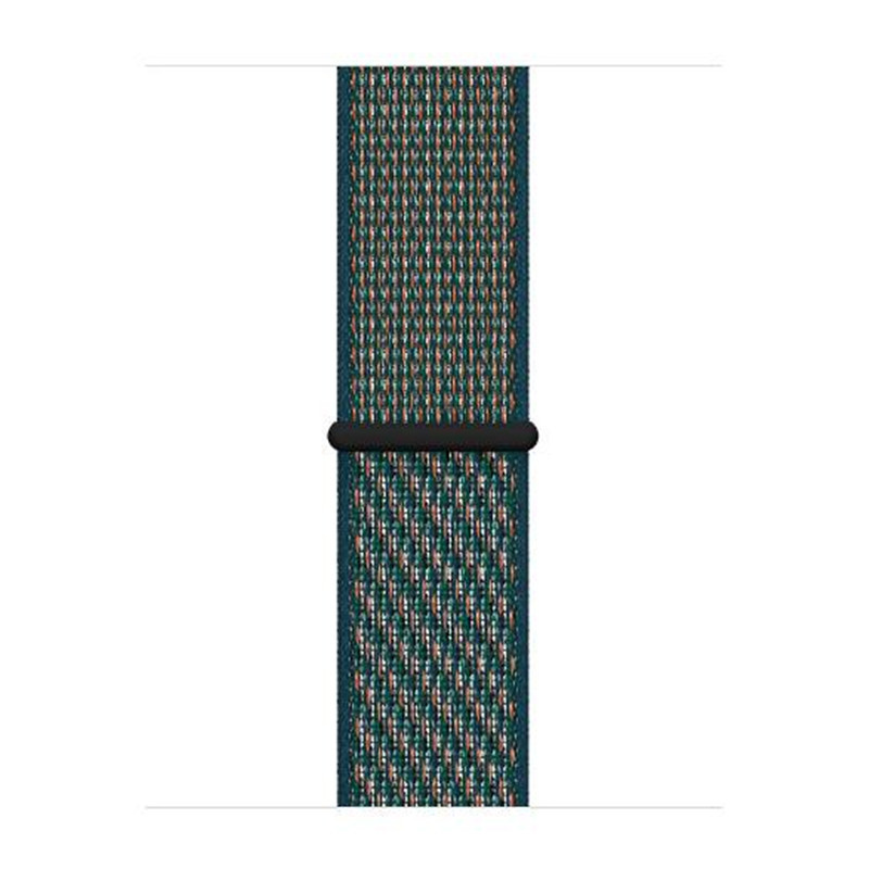 Apple Watch nylon geweven sport band  - hyper crimson neptune groen