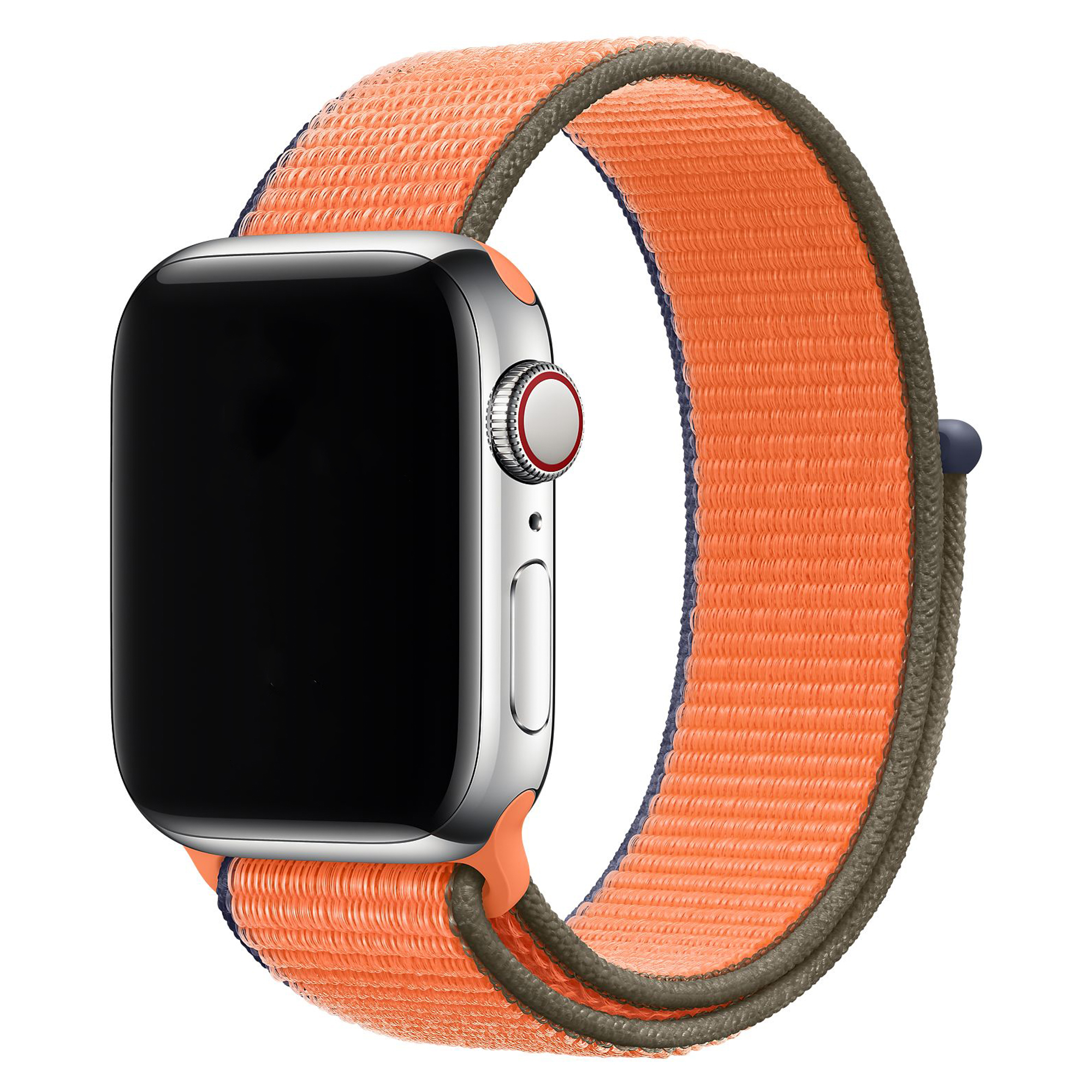 Apple Watch nylon geweven sport band  - kumquat