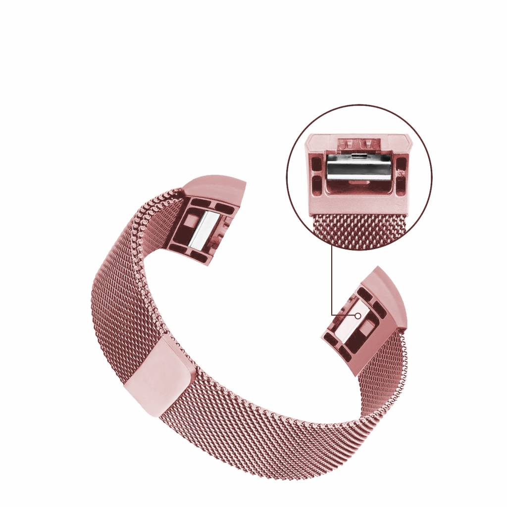 Fitbit Charge 2 milanese band - roze