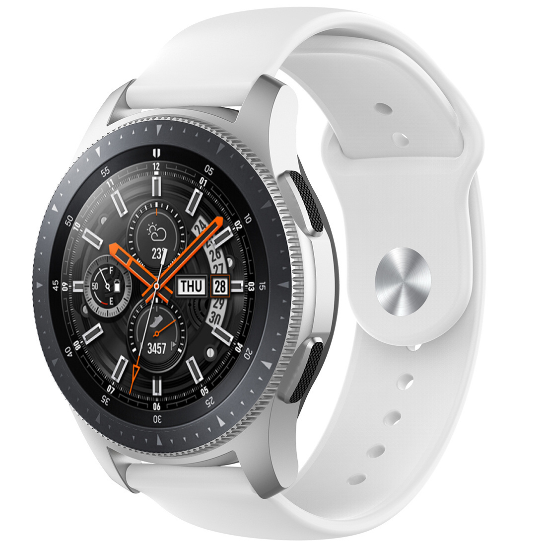 Samsung Galaxy Watch silicone sport band - wit