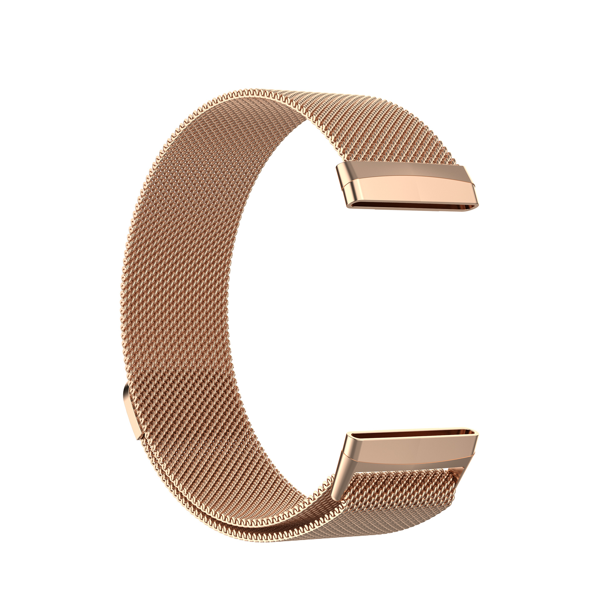Fitbit Versa 3 / Sense milanese band - rose goud