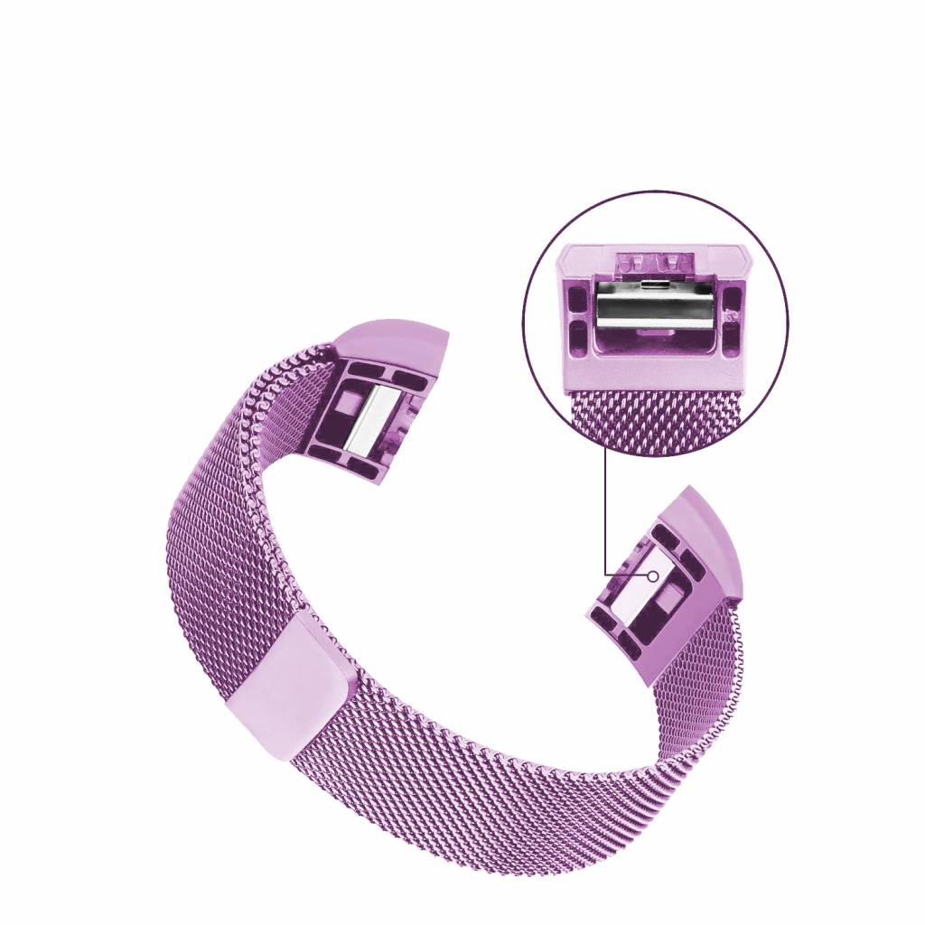 Fitbit Charge 2 milanese band - lavendel