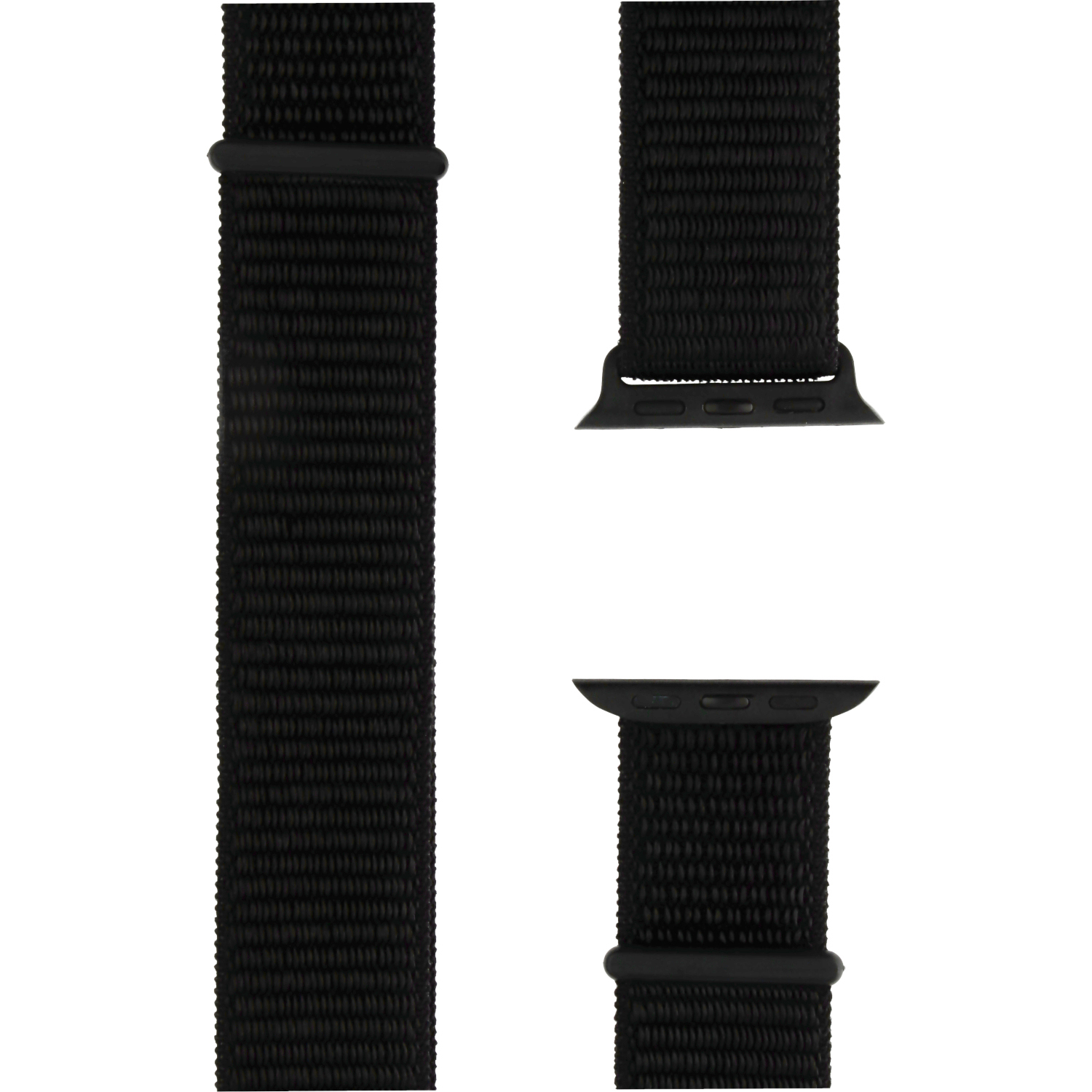 Apple watch nylon sport loop band - zwart - 7440849284255 - 123watches