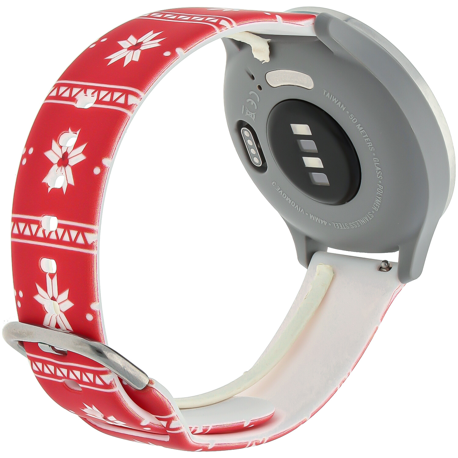 Huawei Watch print sport band - kerst kerstster rood