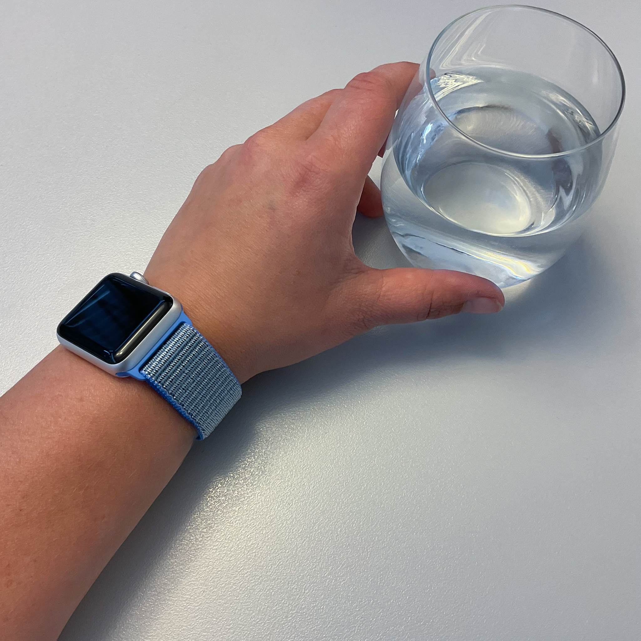 Apple Watch nylon geweven sport band  - blauw