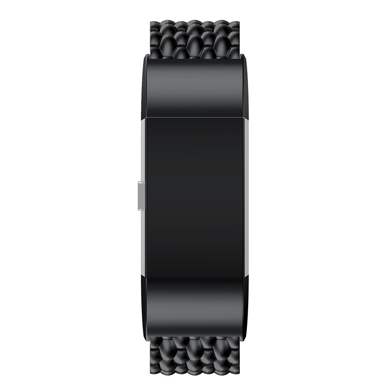 Fitbit Charge 3 & 4 draak stalen schakel band - zwart