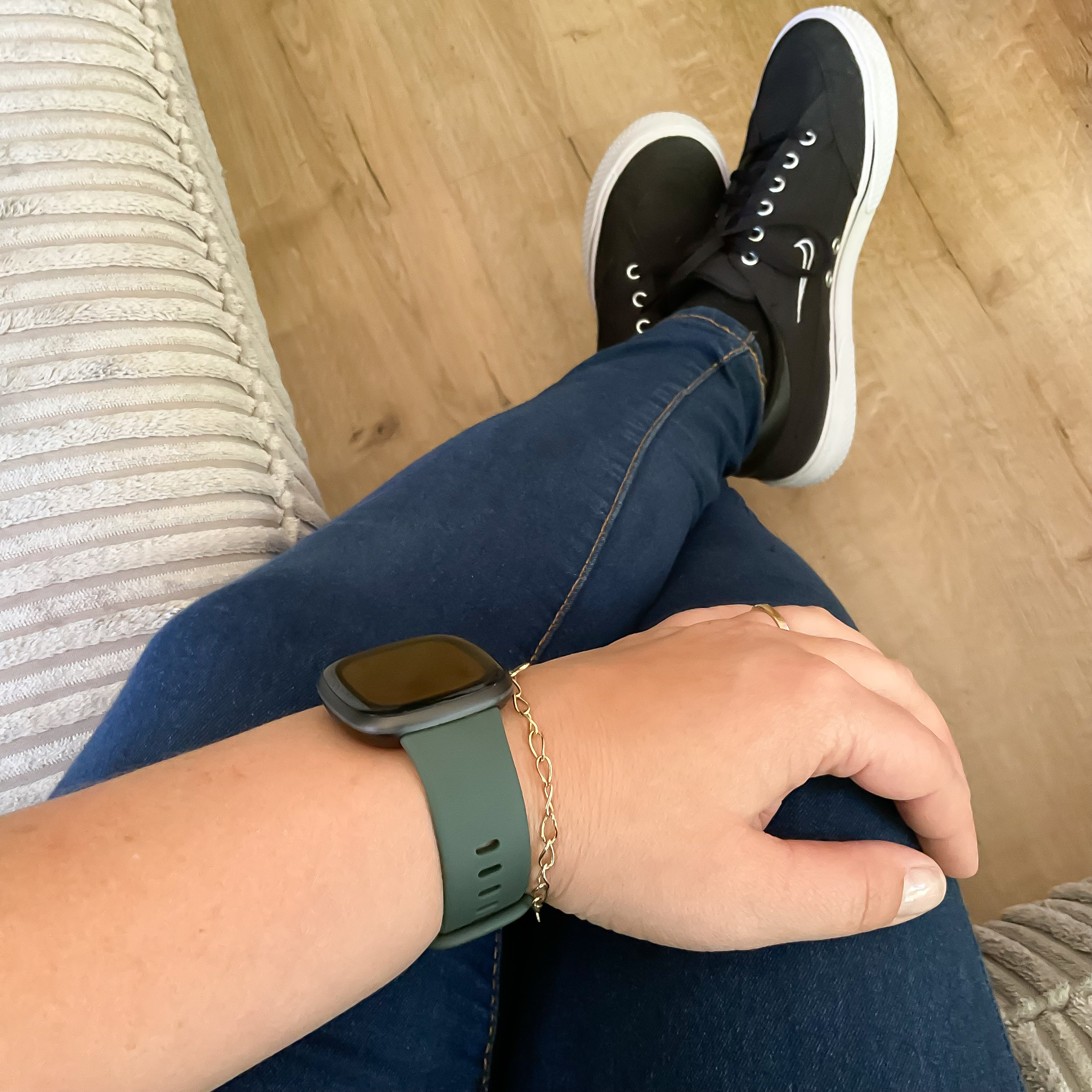 Fitbit Versa 3 / Sense sport band - groen