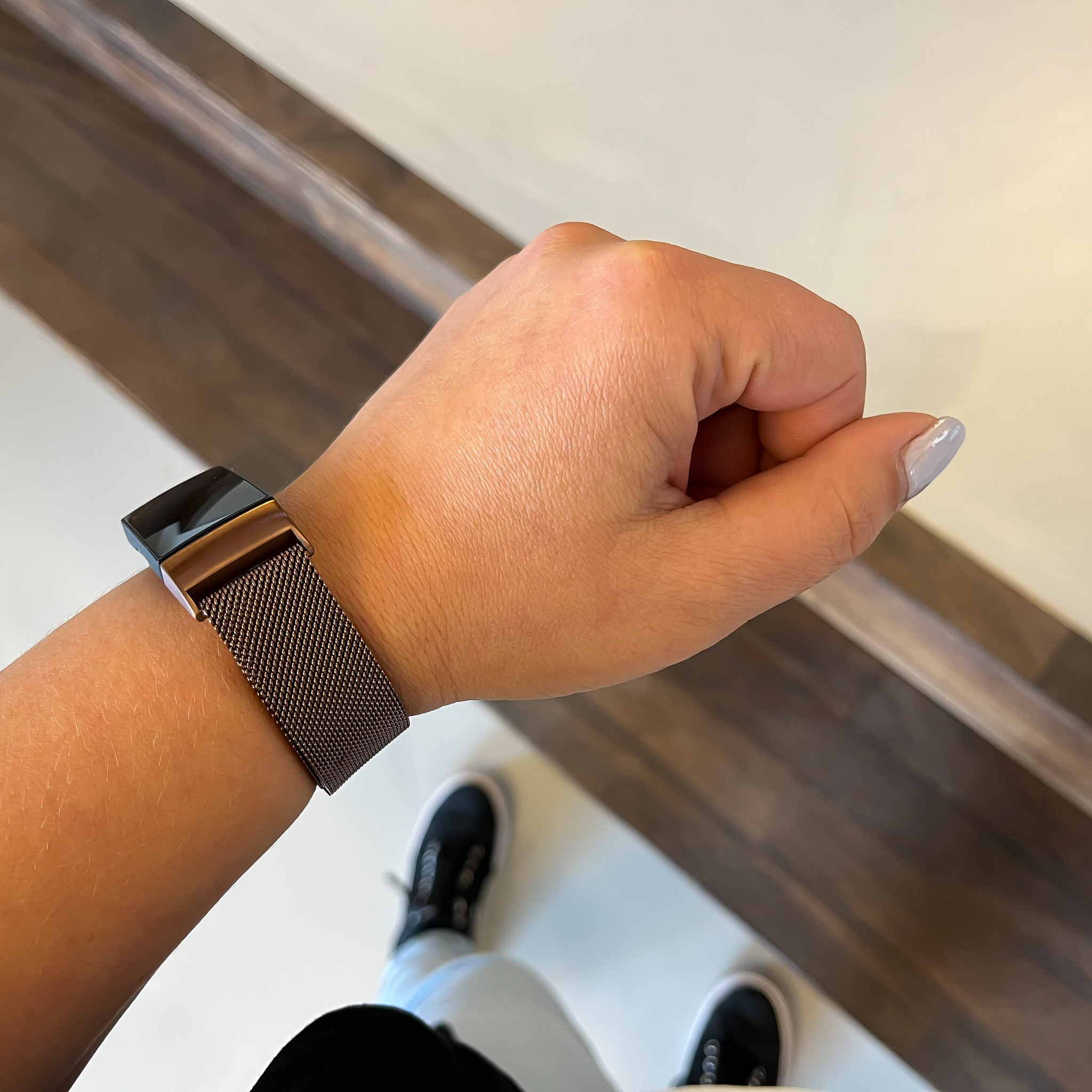 Fitbit Charge 3 & 4 milanese band - bruin