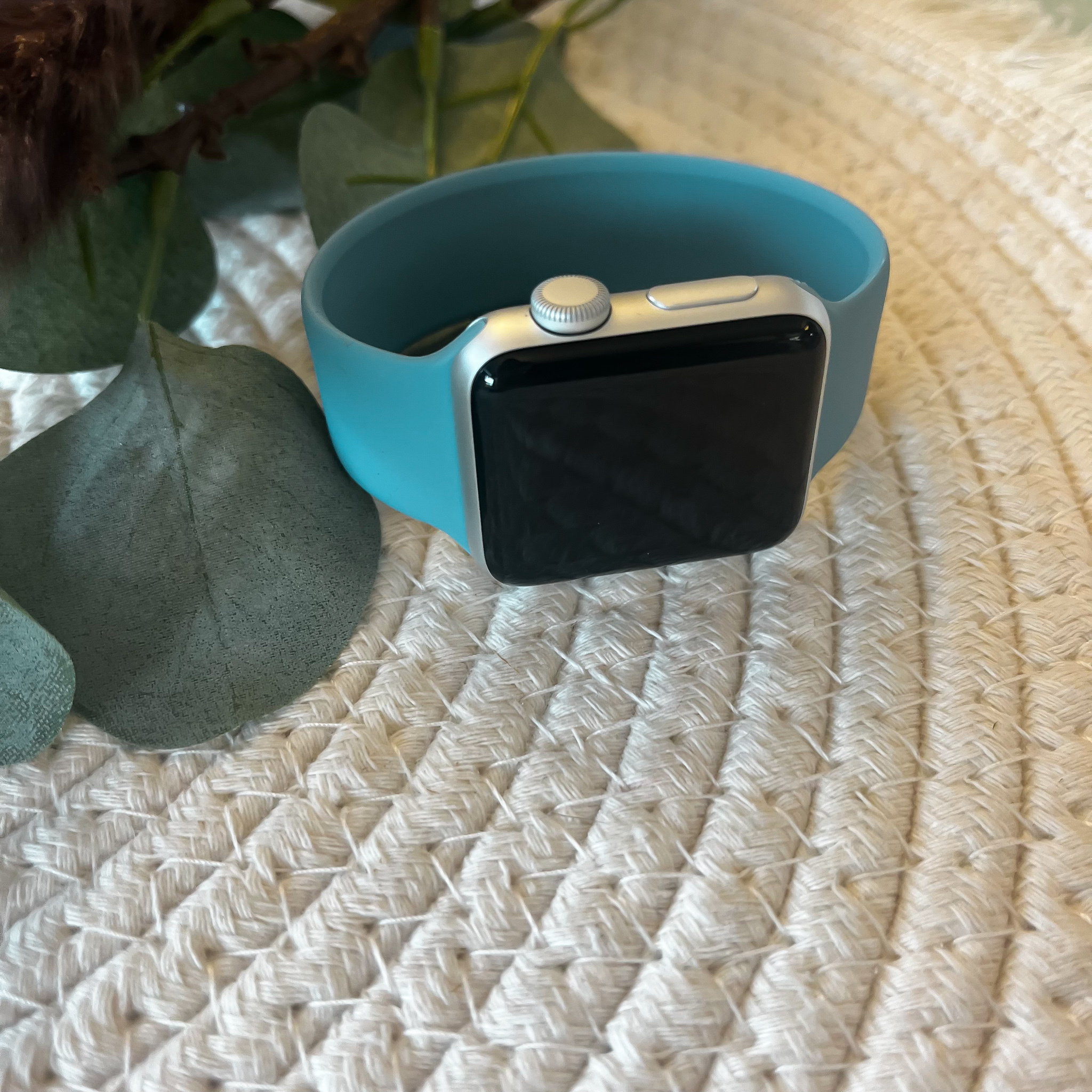Apple Watch sport solo loop band - noordelijk blauw