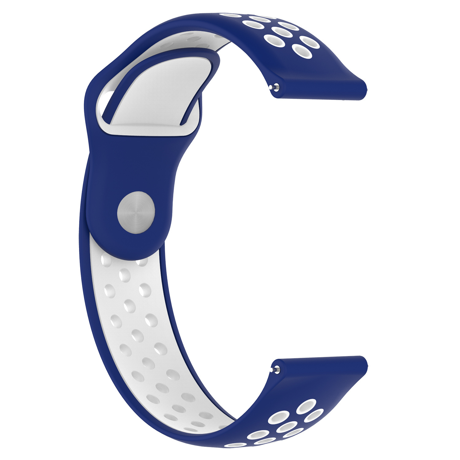 Samsung Galaxy Watch dubbel sport band - blauw wit