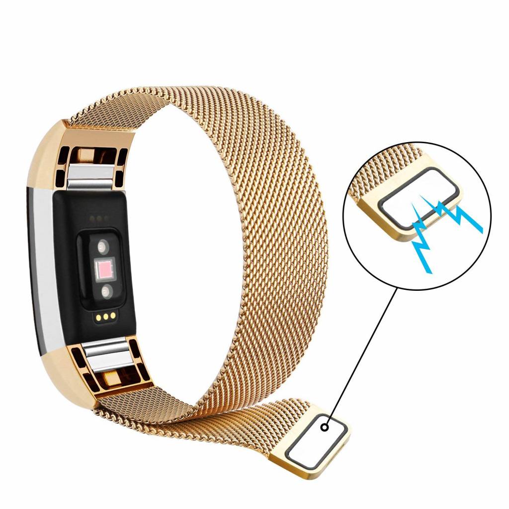 Fitbit Charge 2 milanese band - goud