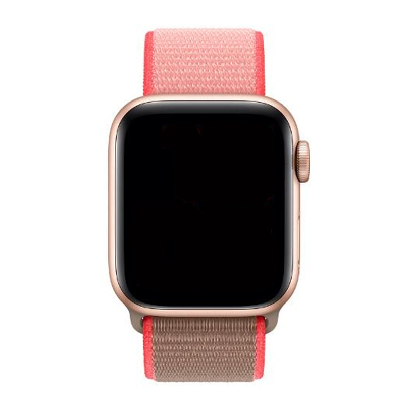 Apple Watch nylon geweven sport band  - neon roze