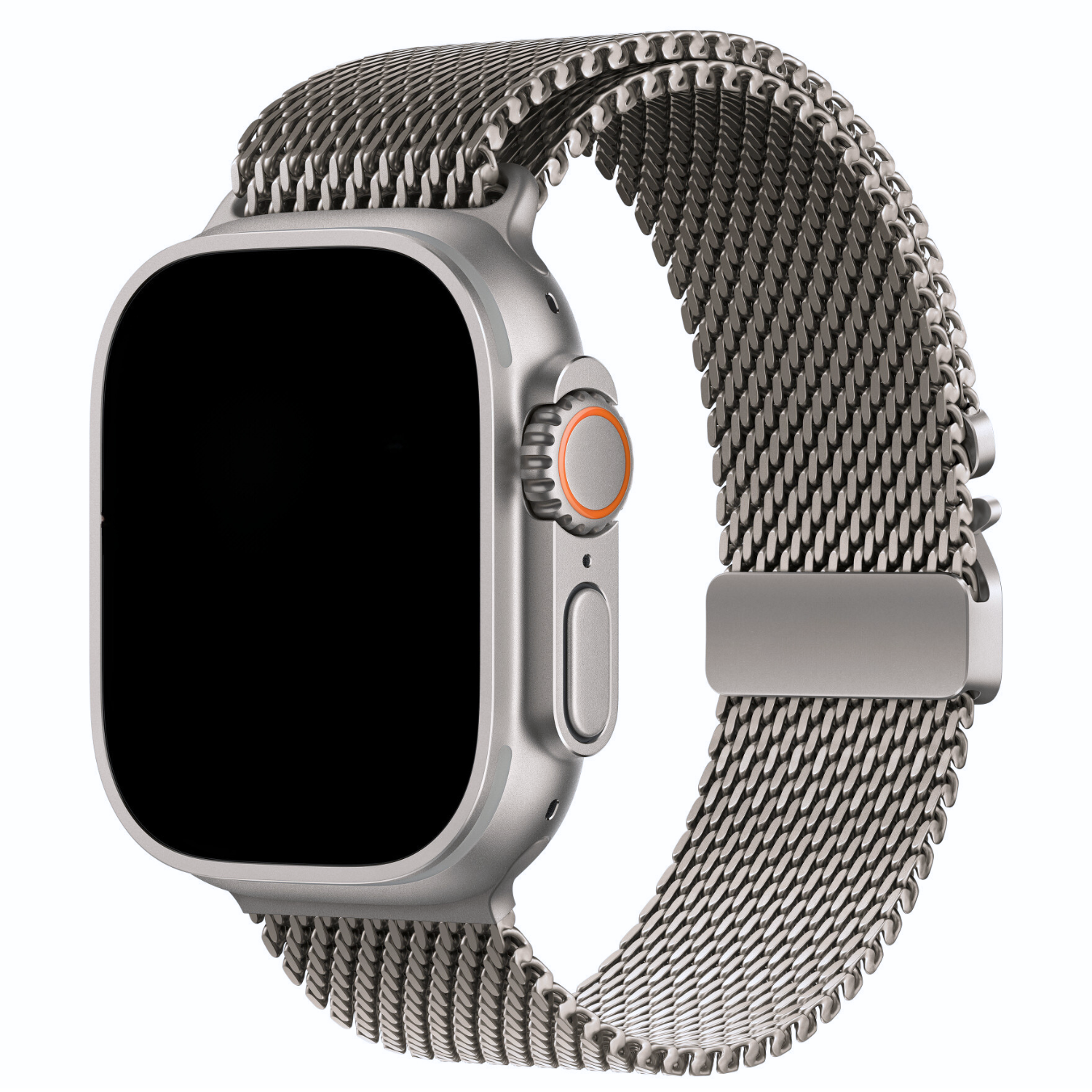 Apple Watch milanese schakel band - zilver titanium 2 - 7440850313302 - 123watches