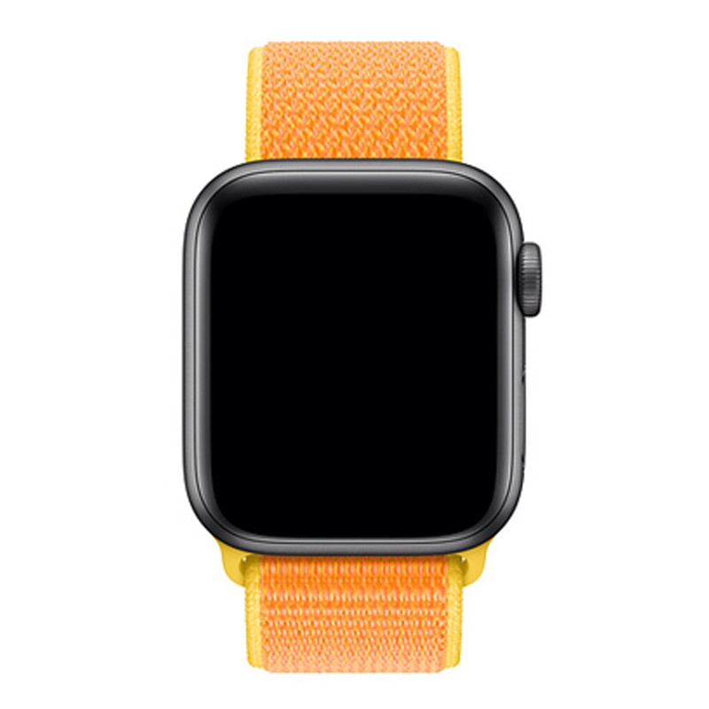 Apple Watch nylon geweven sport band  - kanariegeel