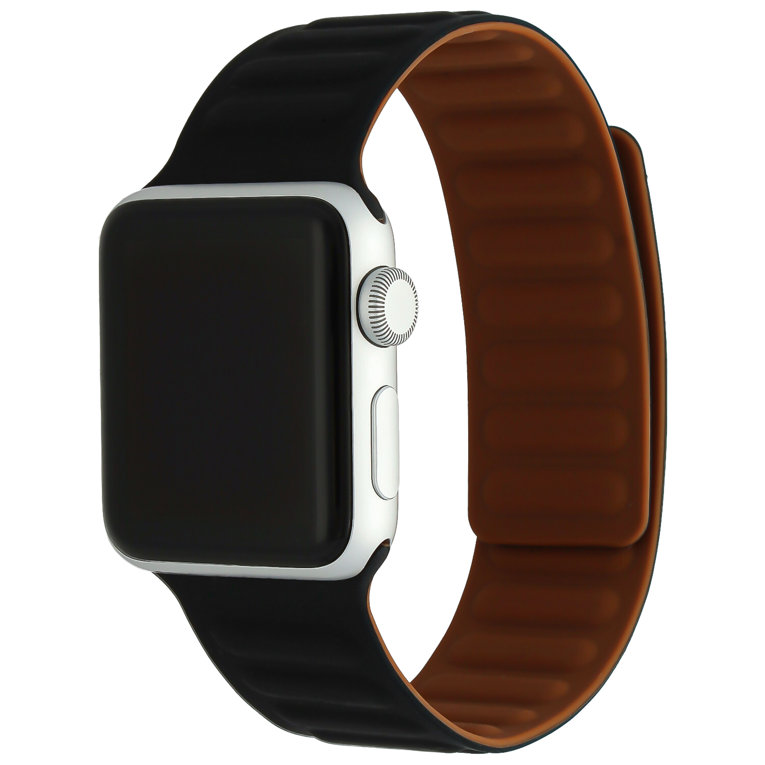 Apple Watch ribbel solo sport band - zwart