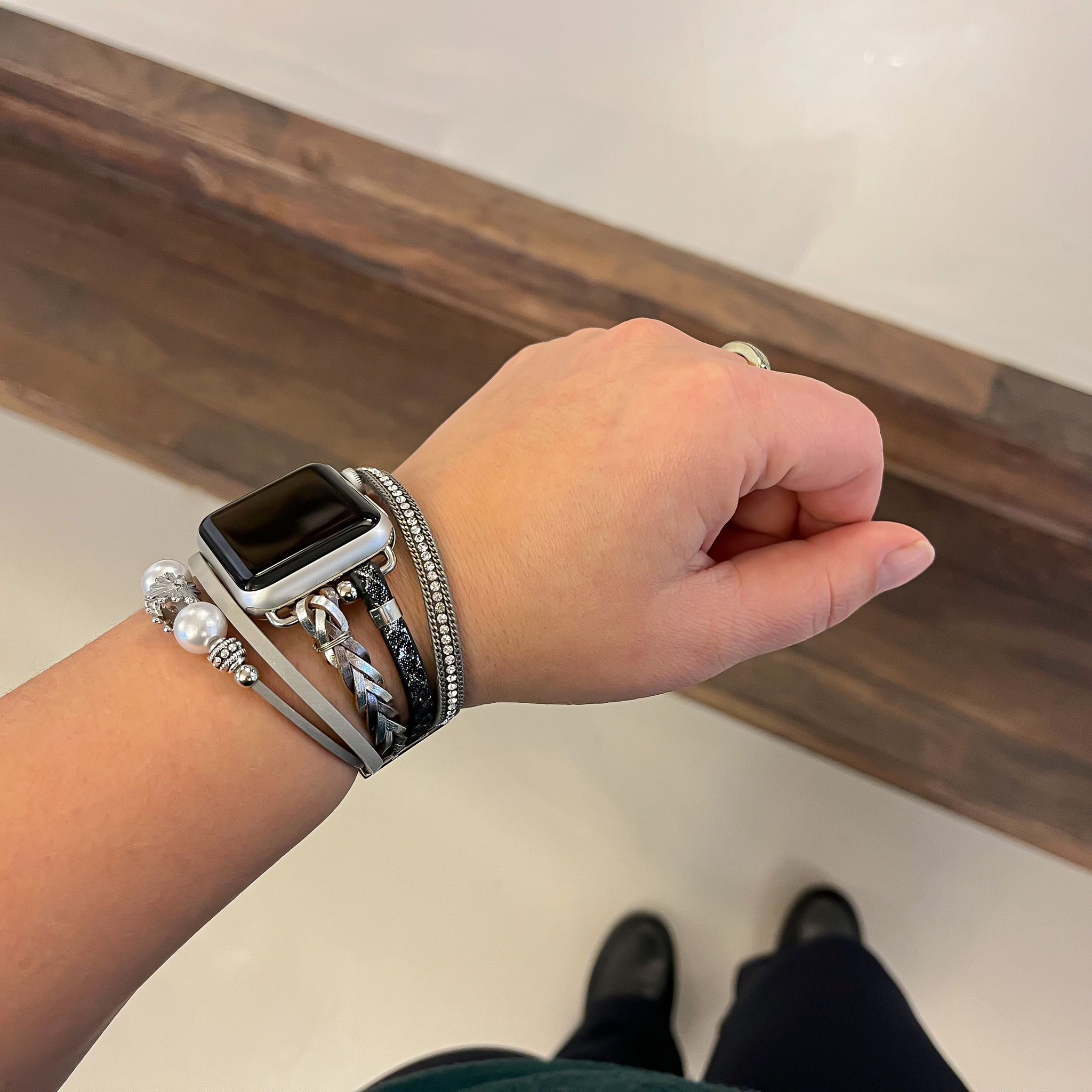 Apple Watch sieraden band - Liz zilver