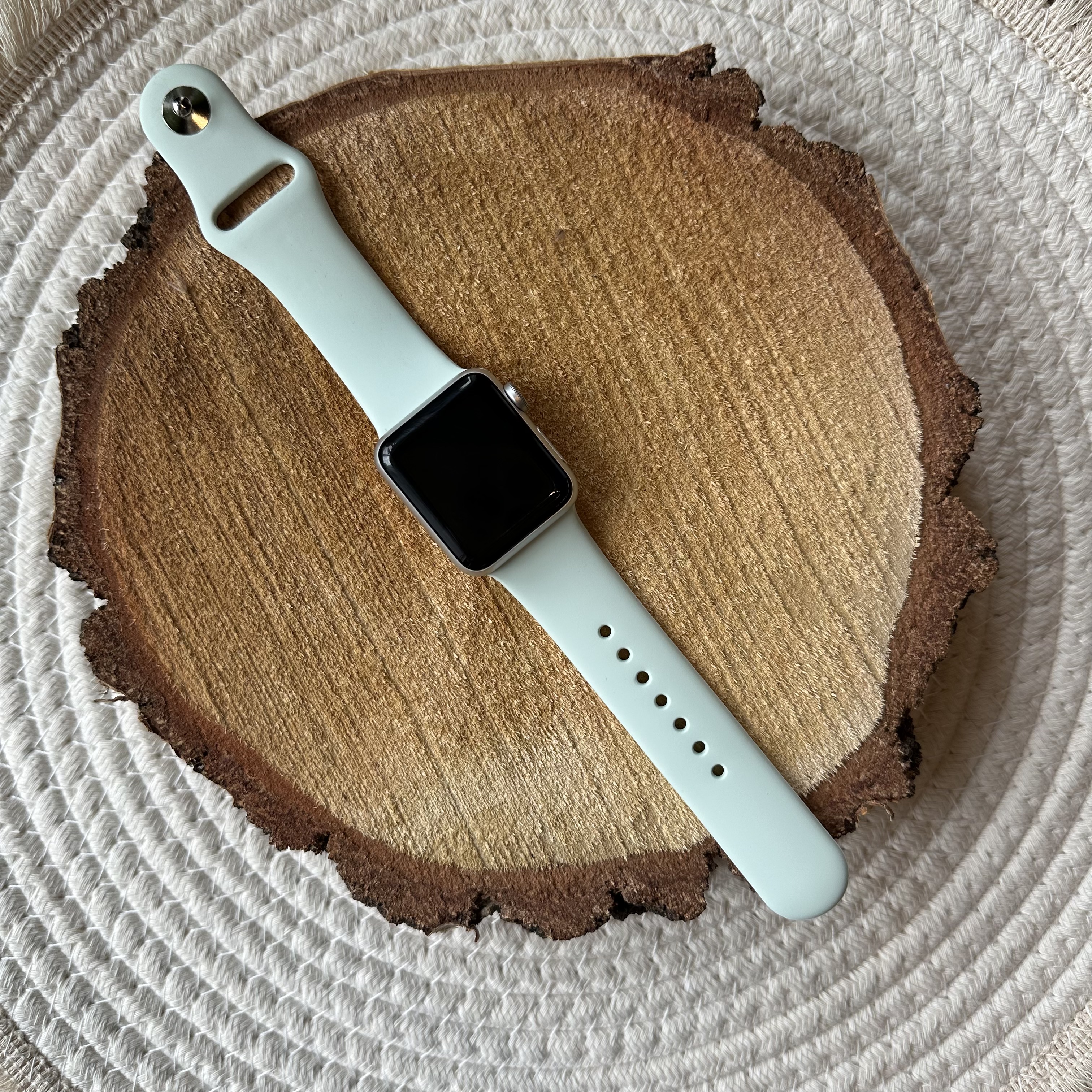 Apple Watch sport band - zacht mintgroen