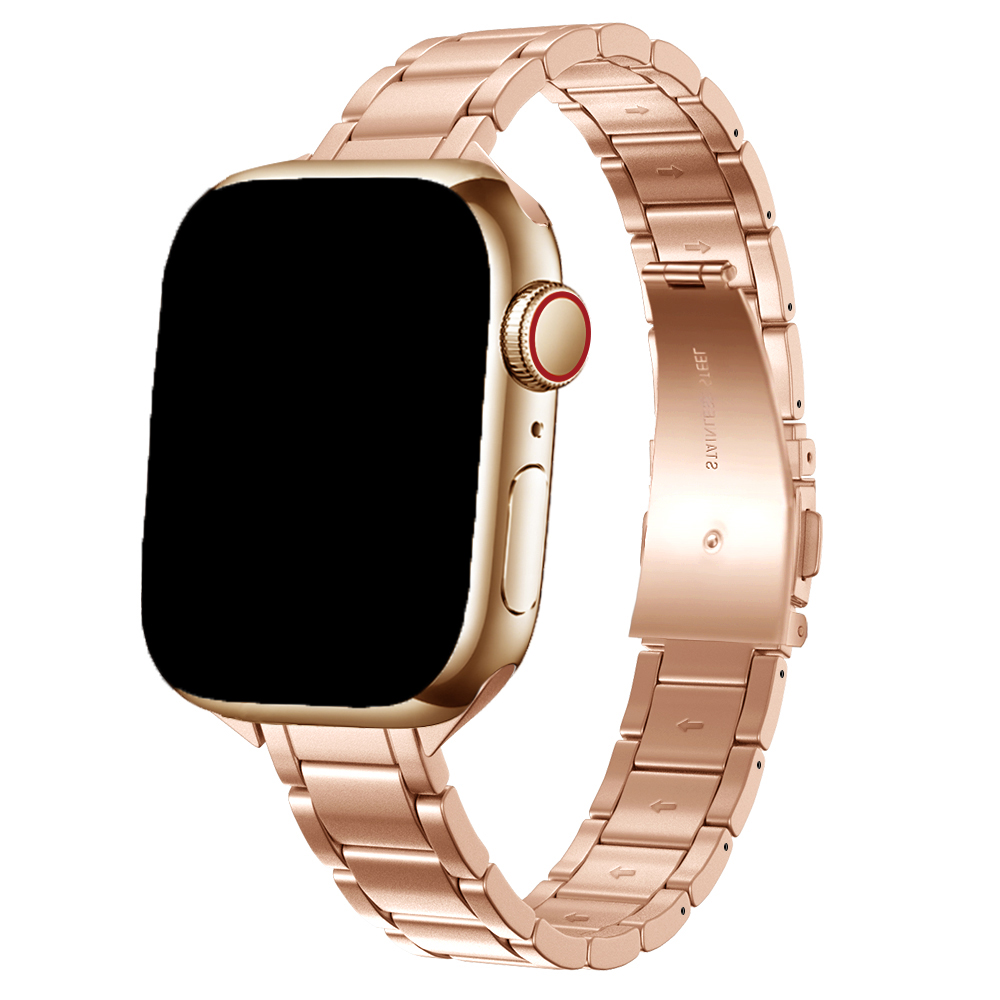 Apple Watch dunne schakel band Noor - rose goud