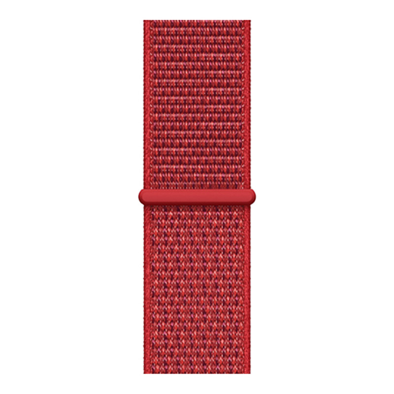 Apple Watch nylon geweven sport band  - rood mix
