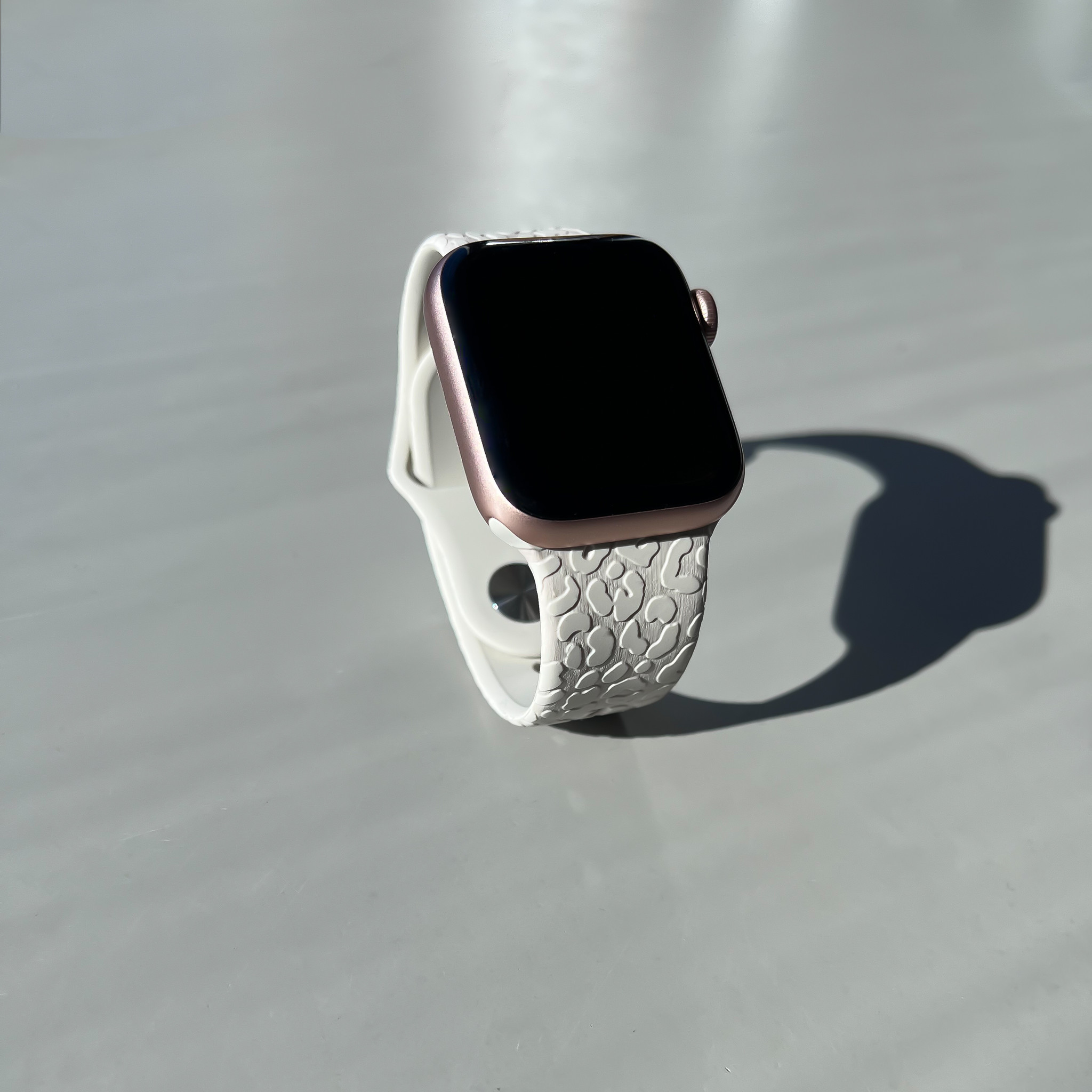 Apple Watch print sport band - luipaard grijs