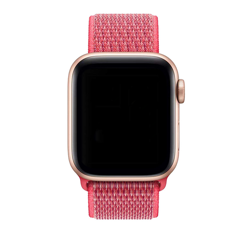 Apple Watch nylon geweven sport band  - hibiscus