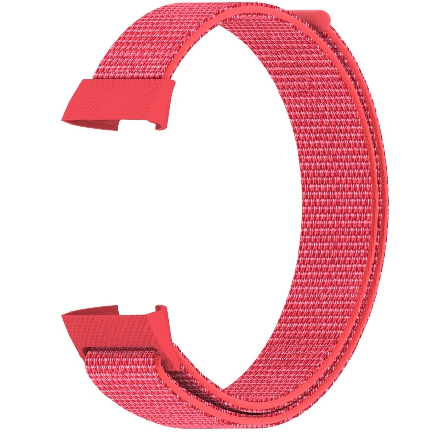 Fitbit Charge 3 & 4 nylon band - hibiscus