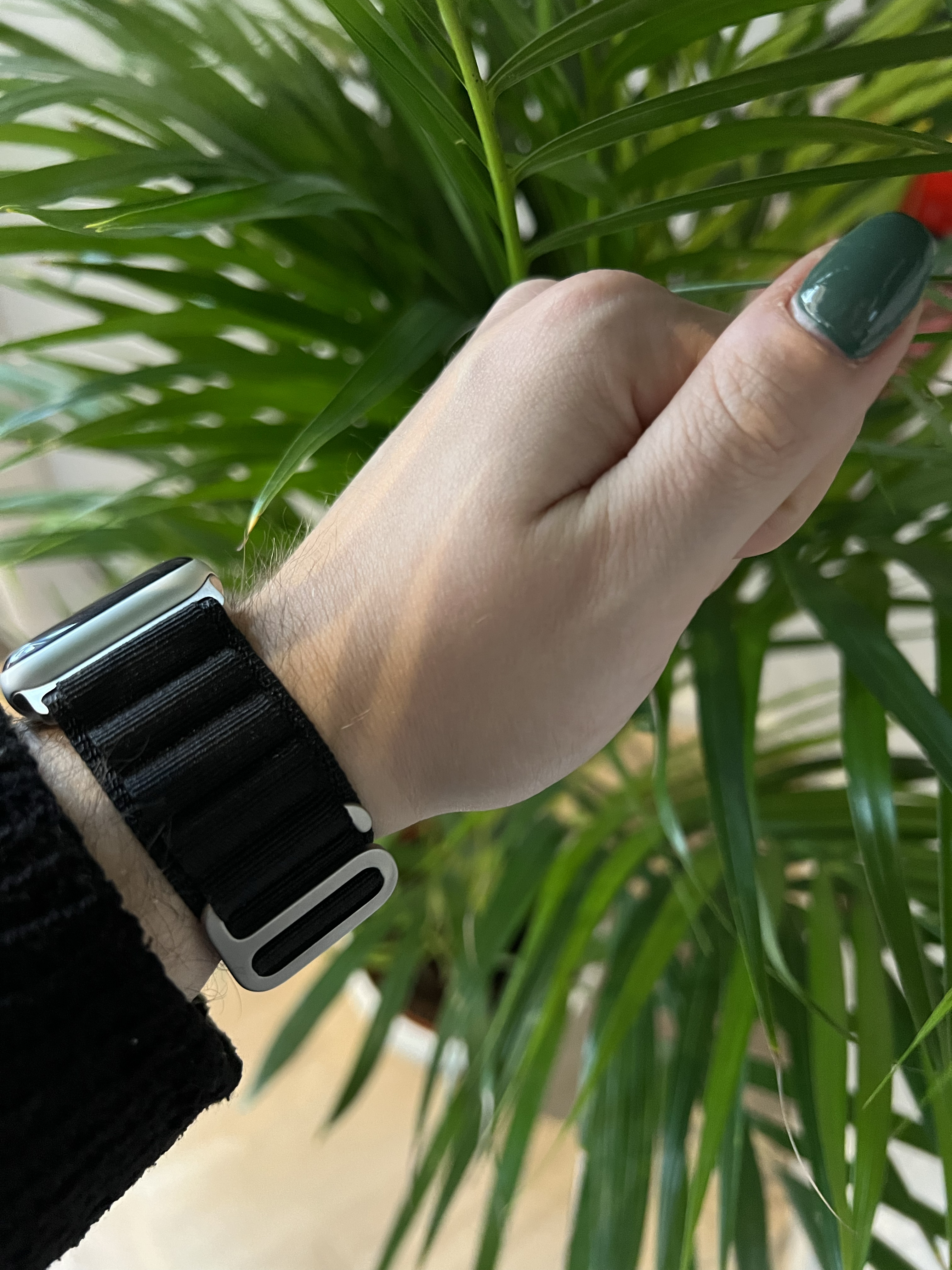 Apple Watch nylon alpine band - zwart