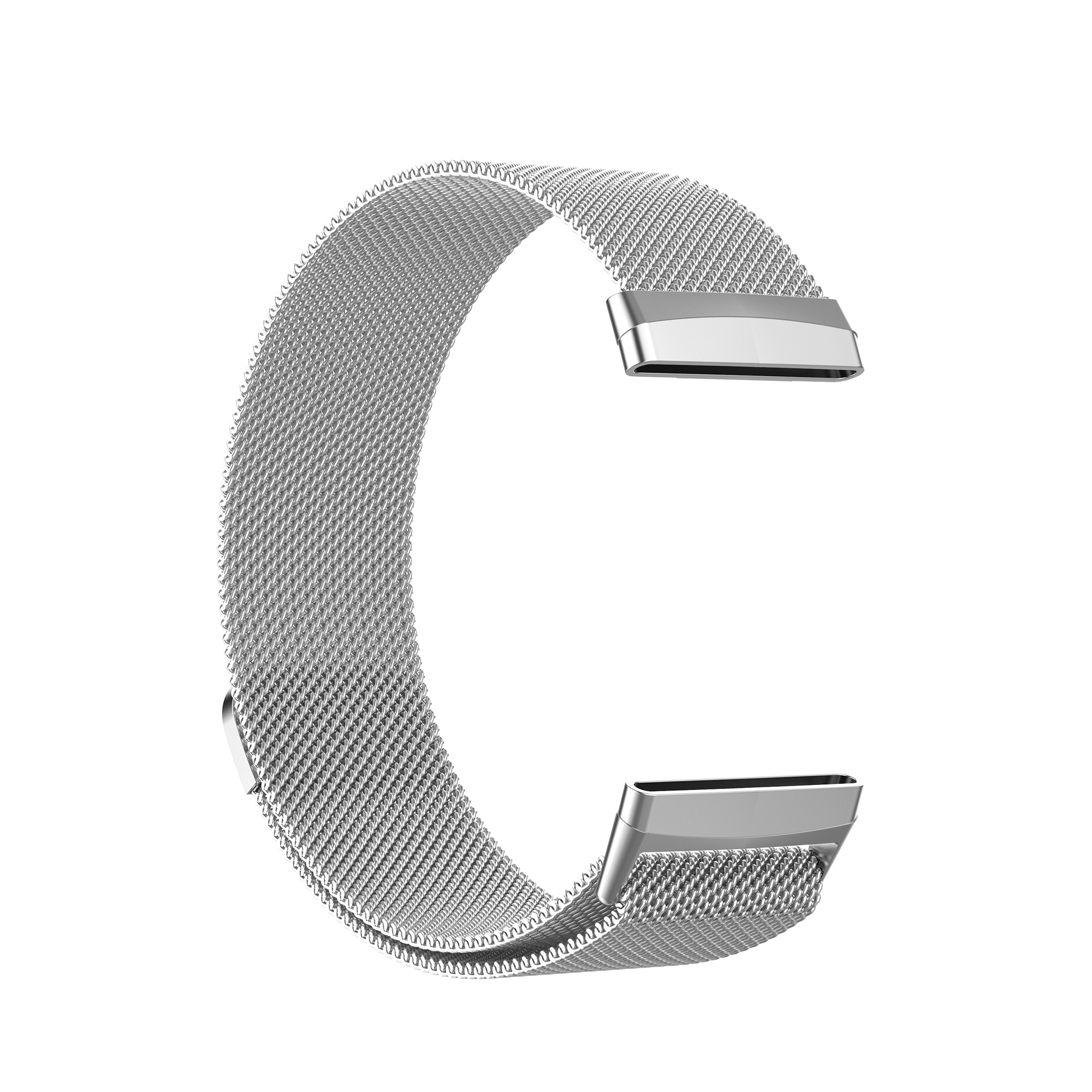 Fitbit Versa 3 / Sense milanese band - zilver