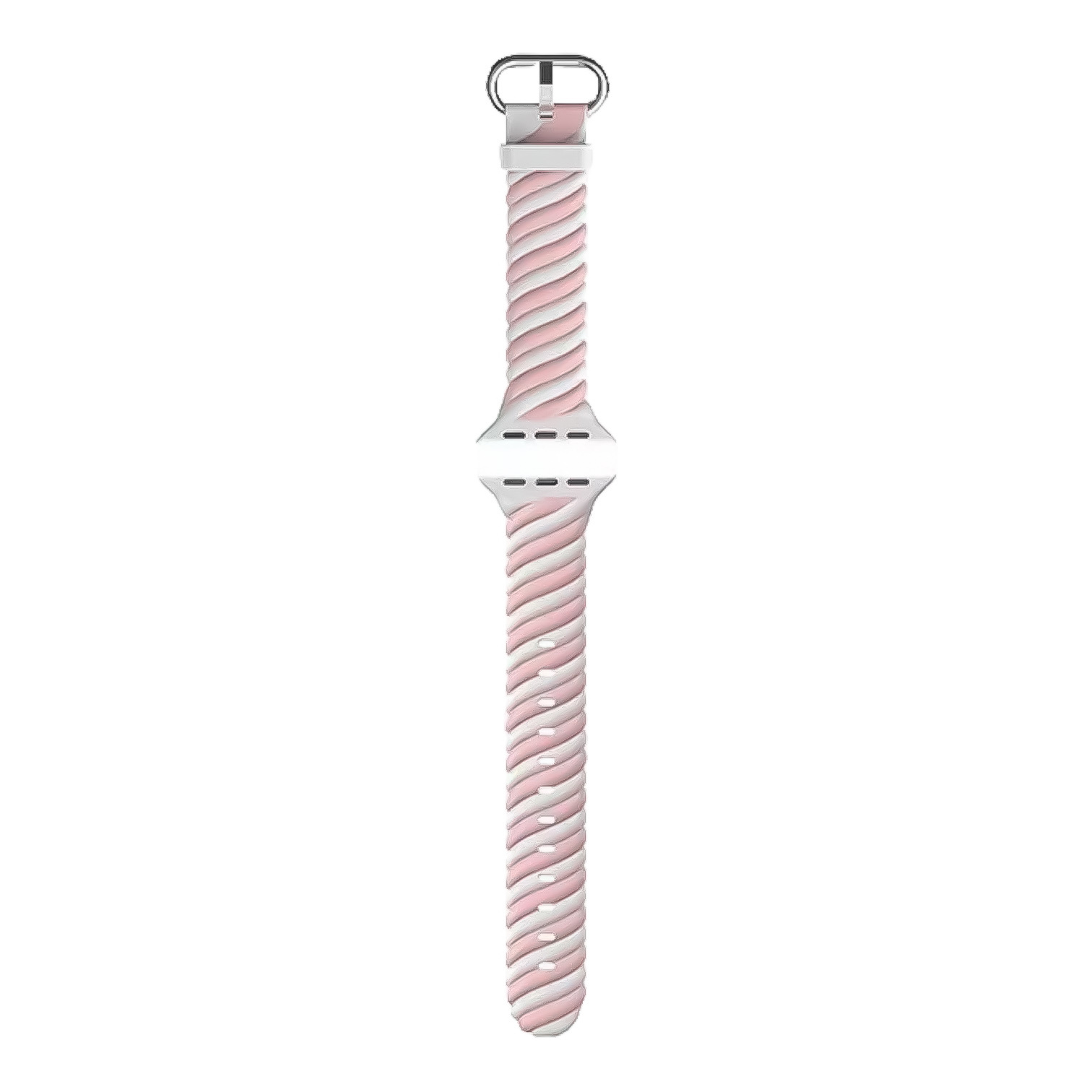 Apple Watch swirl sport band - wit roze