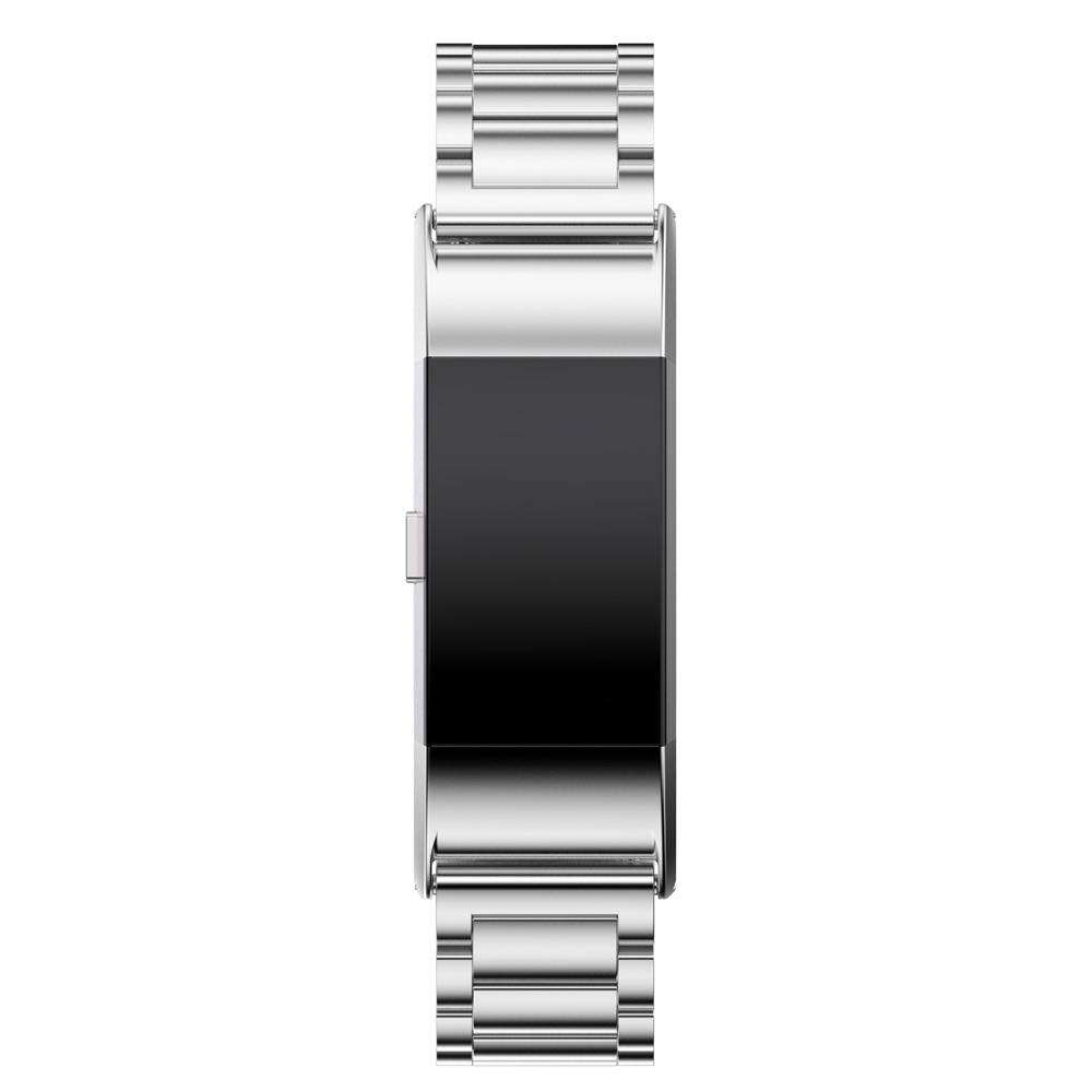 Fitbit Charge 2 kralen stalen schakel band - zilver