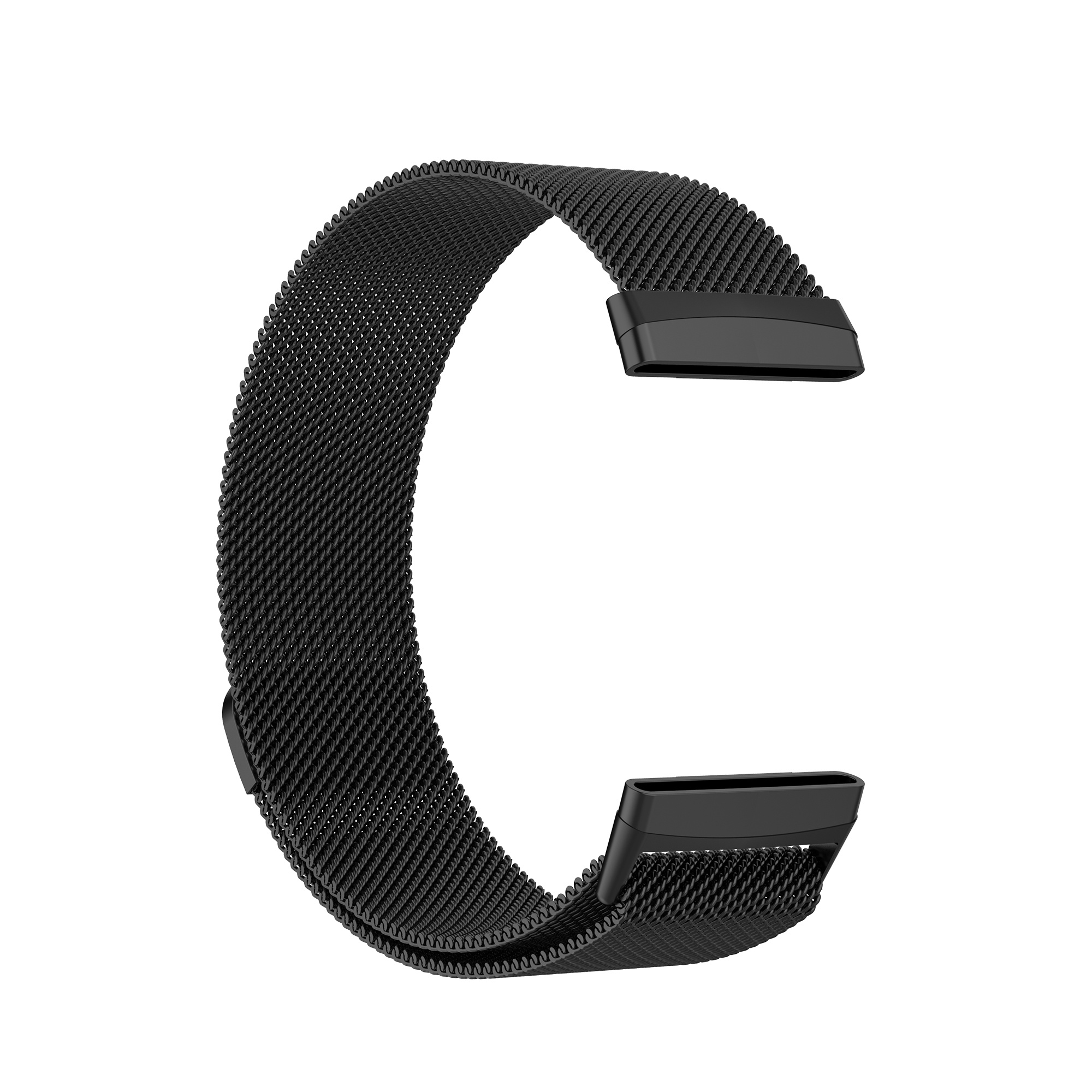 Fitbit Versa 3 / Sense milanese band - zwart