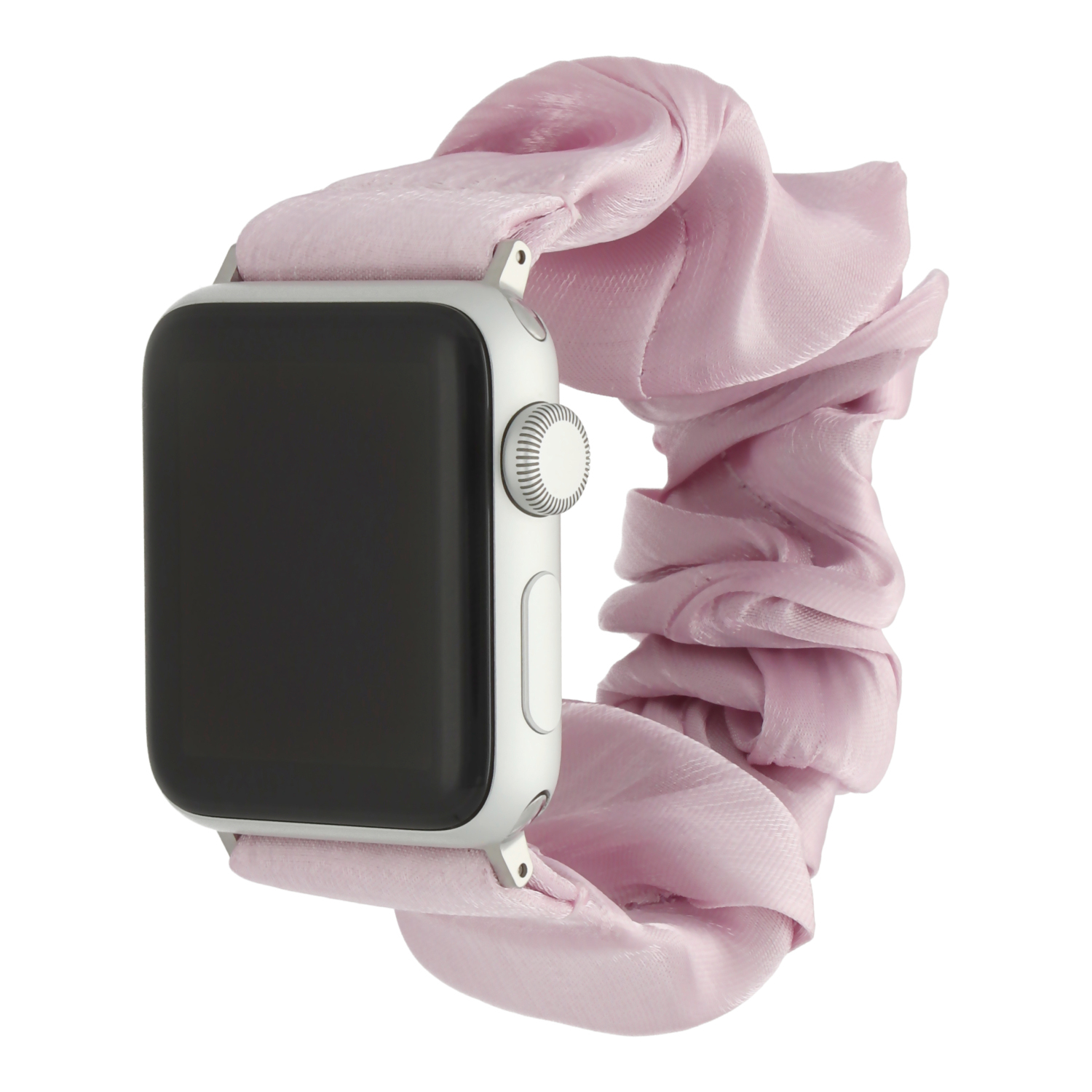 Apple Watch nylon Scrunchie band - roze - 7440850325329 - 123watches