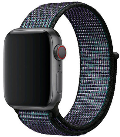 Apple Watch nylon geweven sport band  - hyper druif