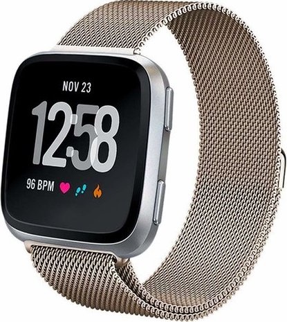 Fitbit Versa milanese band - champagne