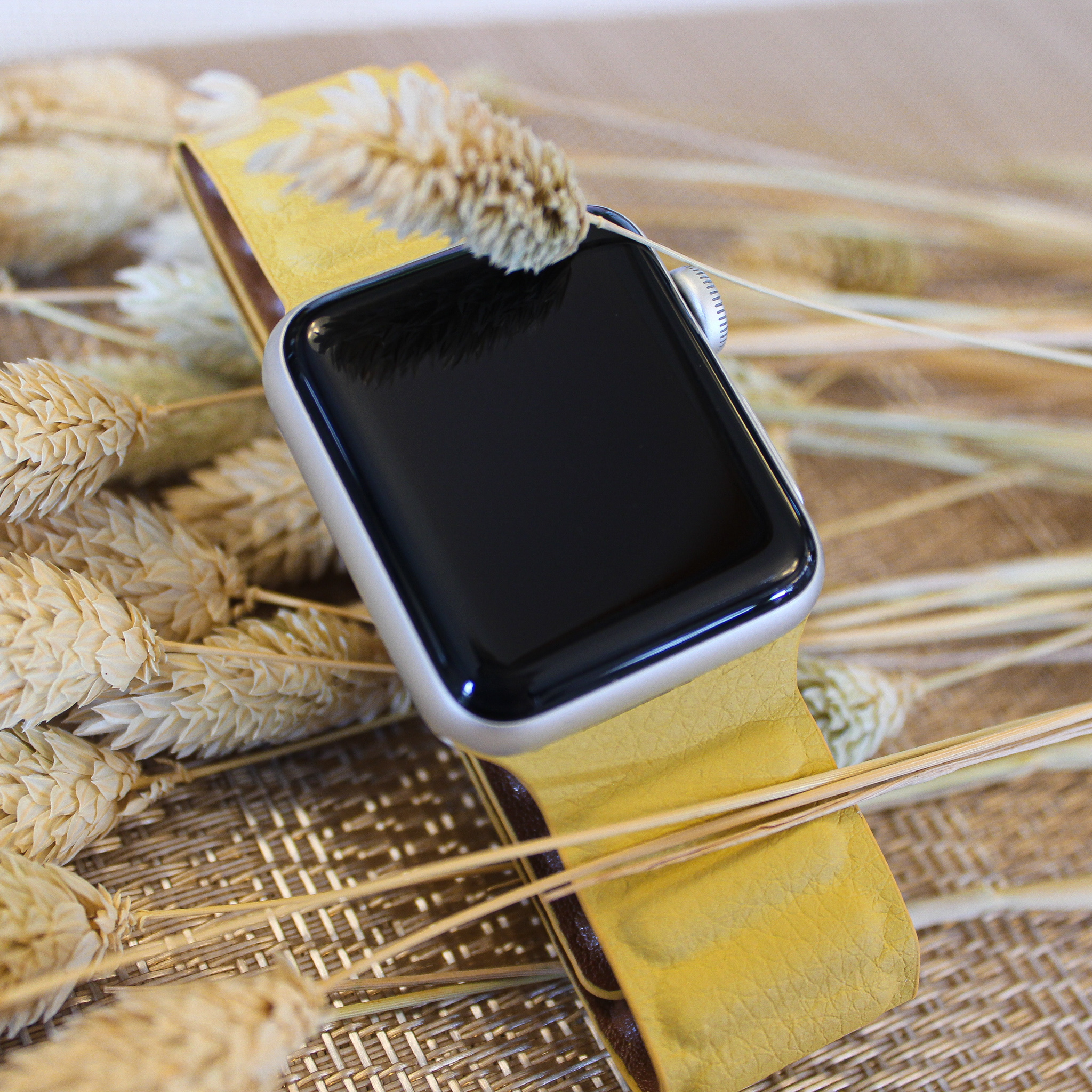 Apple Watch leren solo band - geel