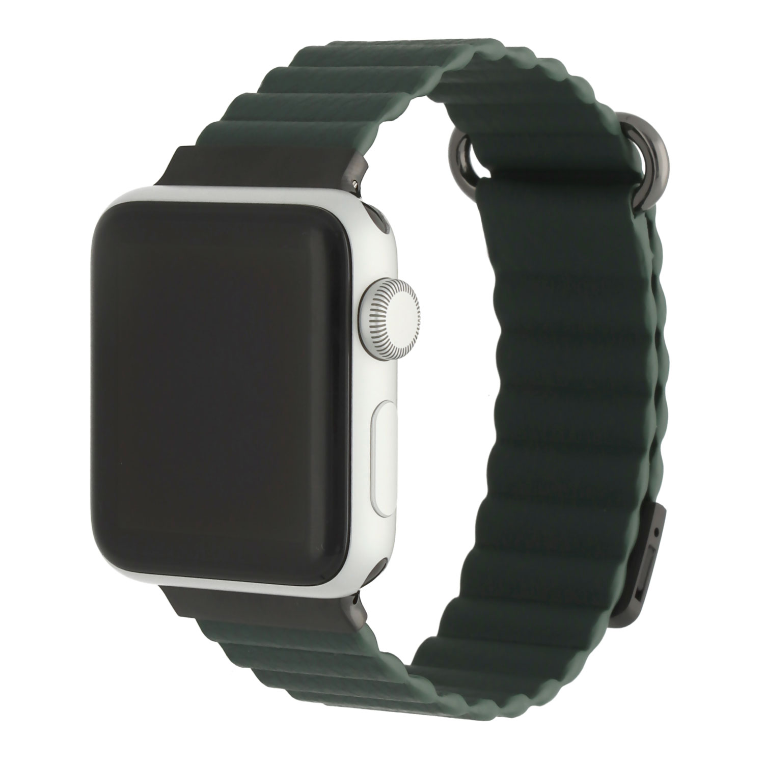 Apple-Watch-leren-magneet-Magna-band---groen- -7440850315399 - 123watches