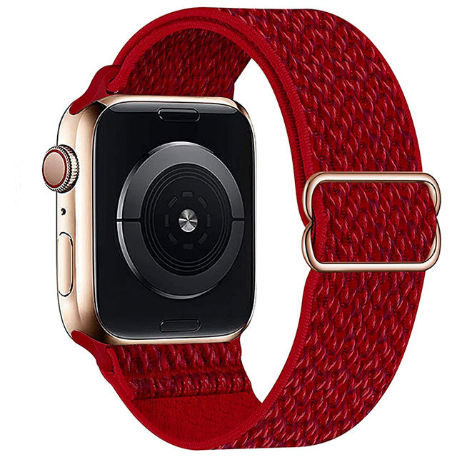 Apple Watch nylon geweven solo band - rood
