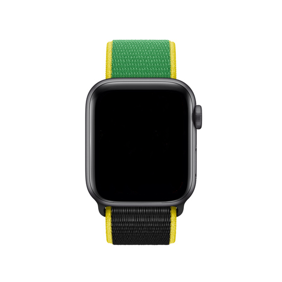 Apple Watch nylon geweven sport band  - Jamaica