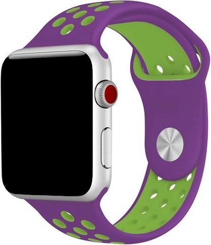 Apple Watch dubbel sport band - paars groen