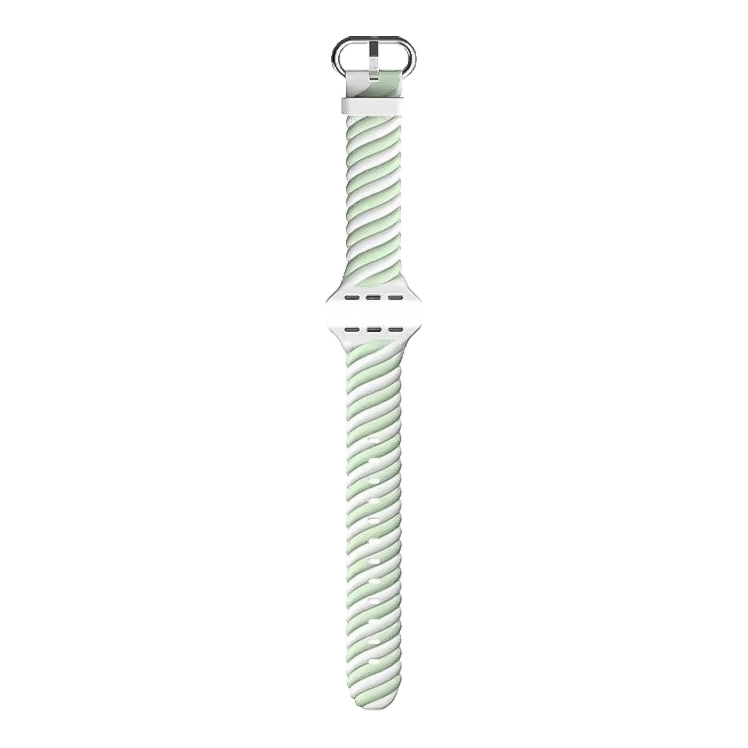 Apple Watch swirl sport band - wit groen