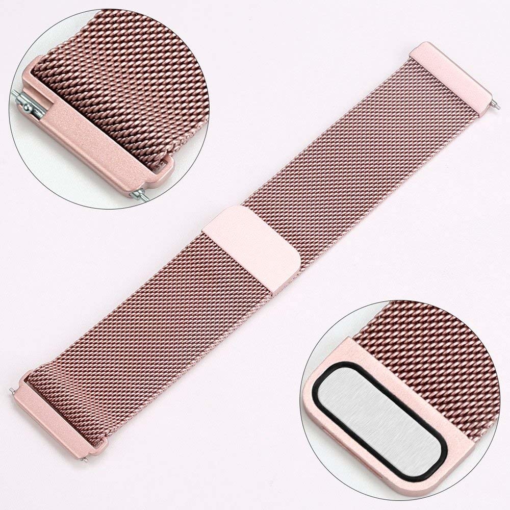 Fitbit Versa milanese band - rose rood