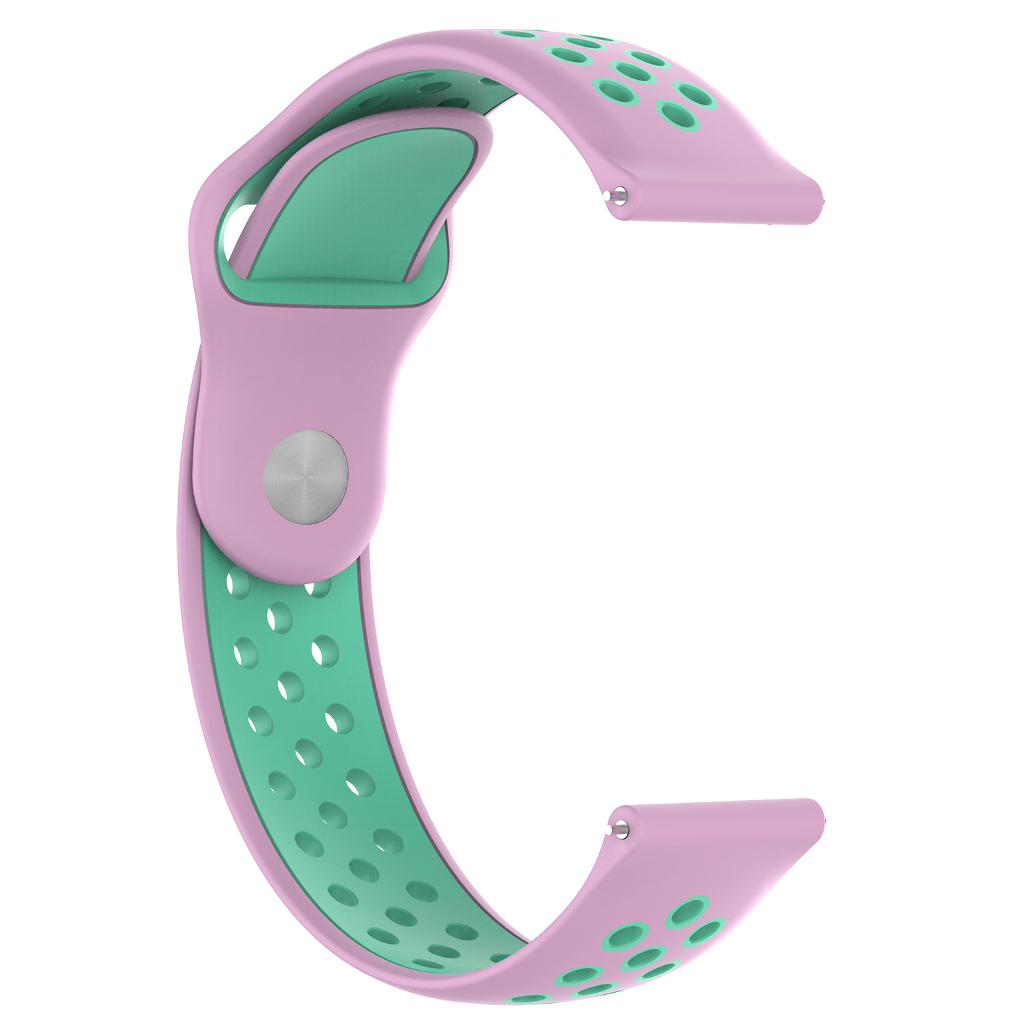 Huawei Watch GT dubbel sport band - roze groenblauw