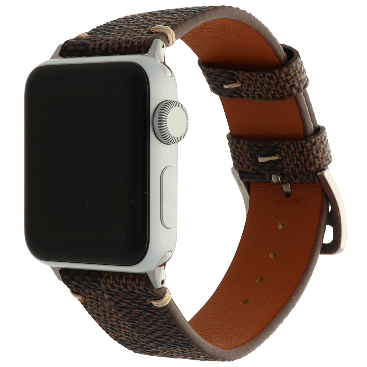 Apple Watch Leren Grid Band - Bruin