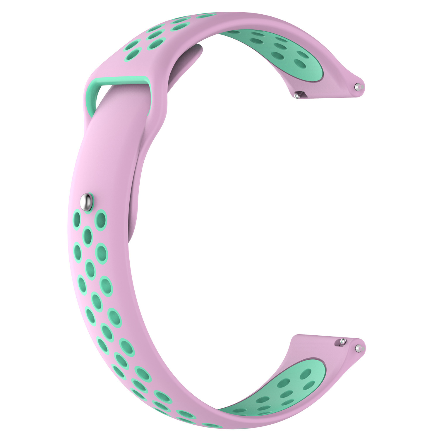 Huawei Watch GT dubbel sport band - roze groenblauw