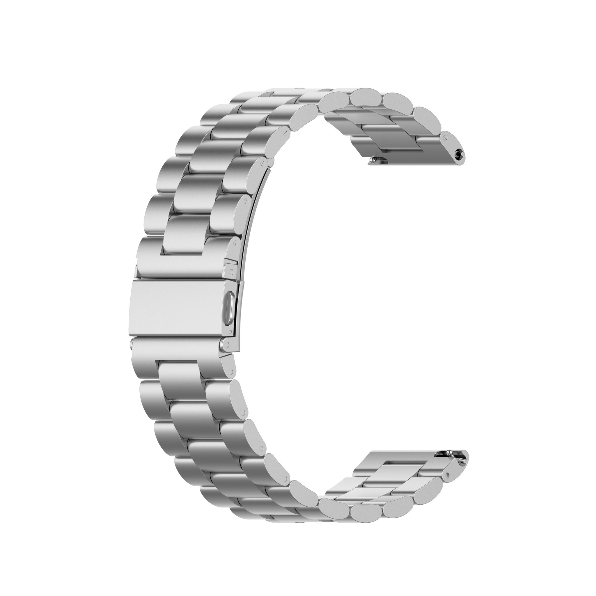 Huawei Watch GT kralen stalen schakel band - zilver